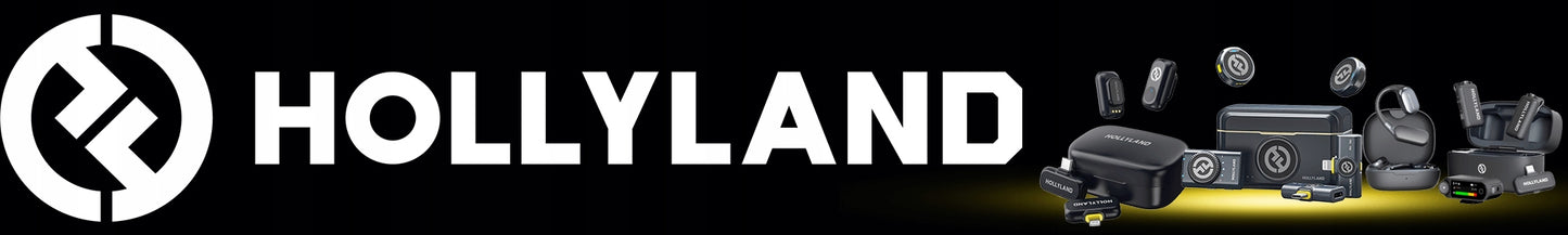 Bevielis apykaklinis mikrofonas Hollyland Lark M2 su USB-C 300m (2TX+1RX)