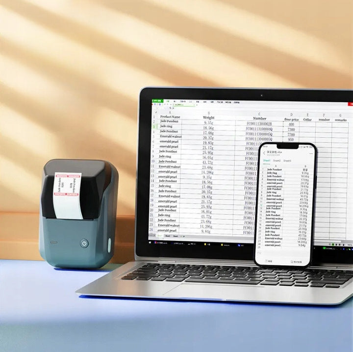 B1 Niimbot Bluetooth lipnios terminės etiketės spausdintuvas