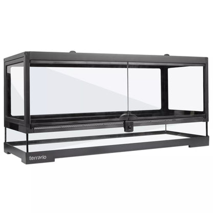 TVIRTAS STIKLINIS TERARIUMAS 75x30x30 ELEGANTIŠKAS VANDENS NEPRALAIDUS SAUGUS