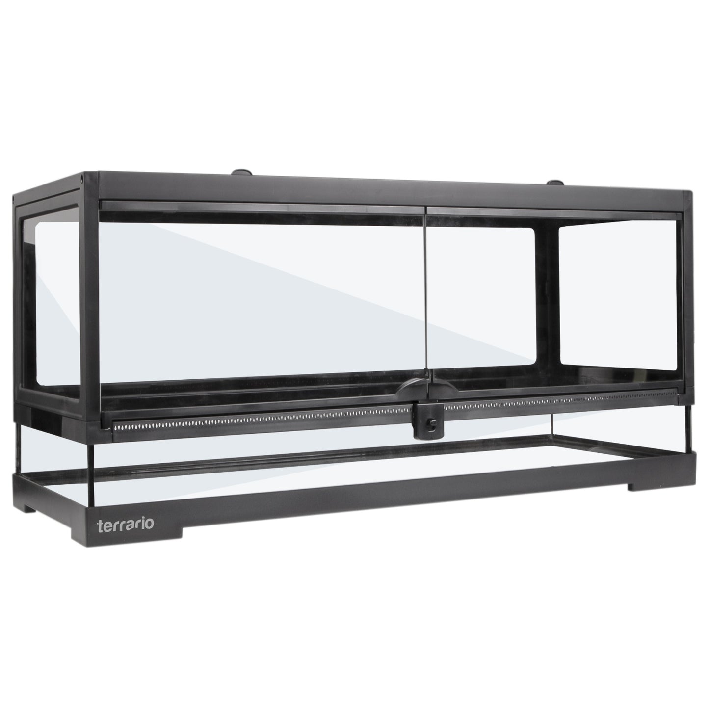 TVIRTAS STIKLINIS TERARIUMAS 75x30x30 ELEGANTIŠKAS VANDENS NEPRALAIDUS SAUGUS