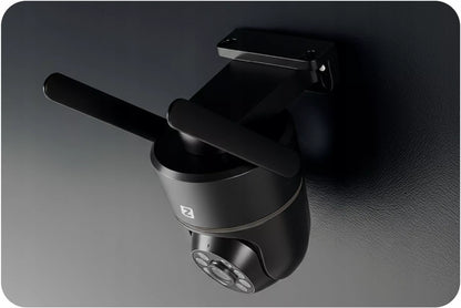 Lauko sukiojama IP WiFi kamera, 3MPx, 4x zoom, su programėle, su judesio aptikimu, juoda