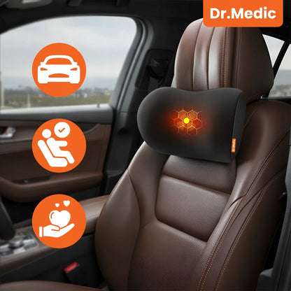 2 viename automobilio ir biuro pagalvė su masažuokliu ir šildymu DR.MEDIC