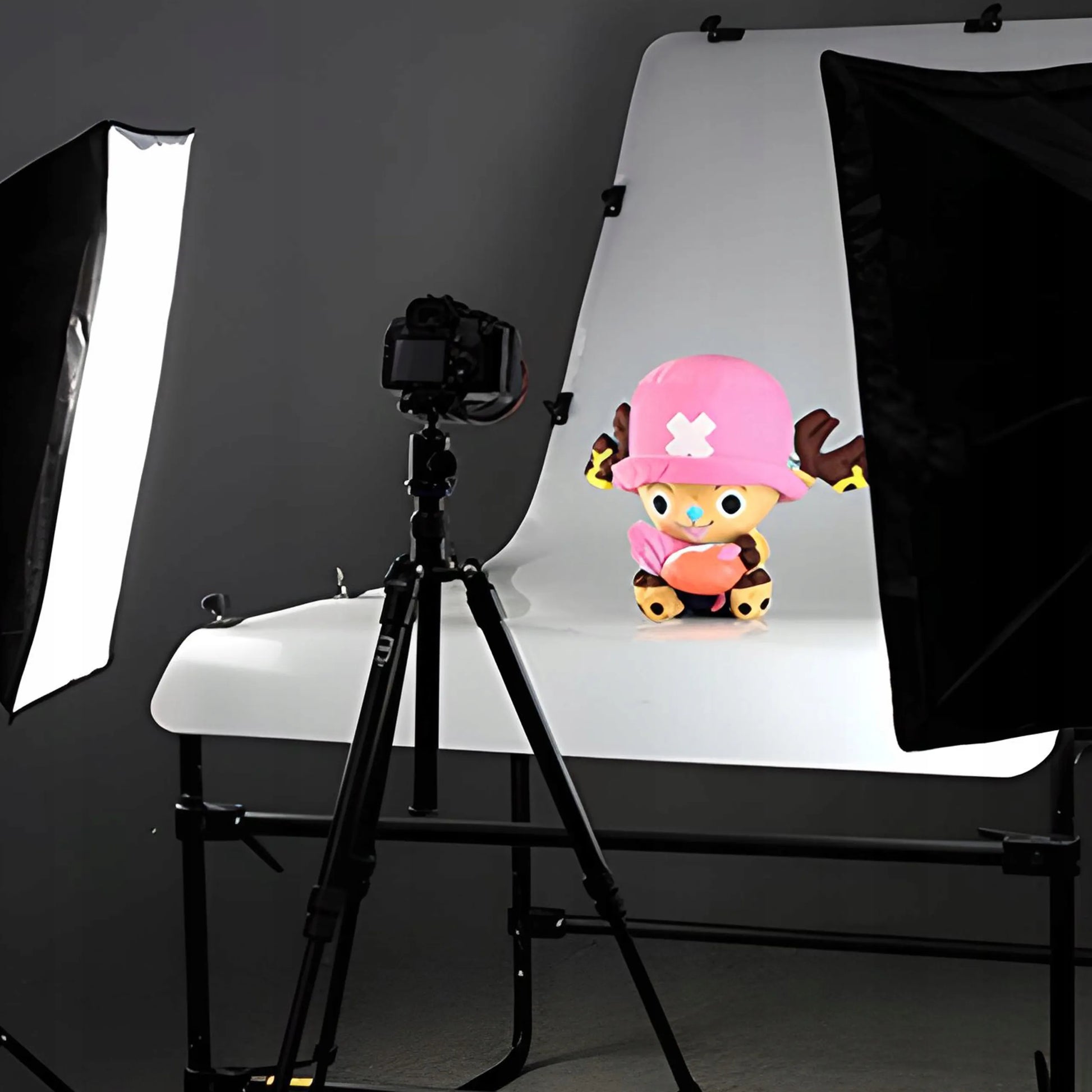 2 vnt. fotografijos rinkinys: 2 fotoaparatų lempos + stovai + 50x70 cm softboksai