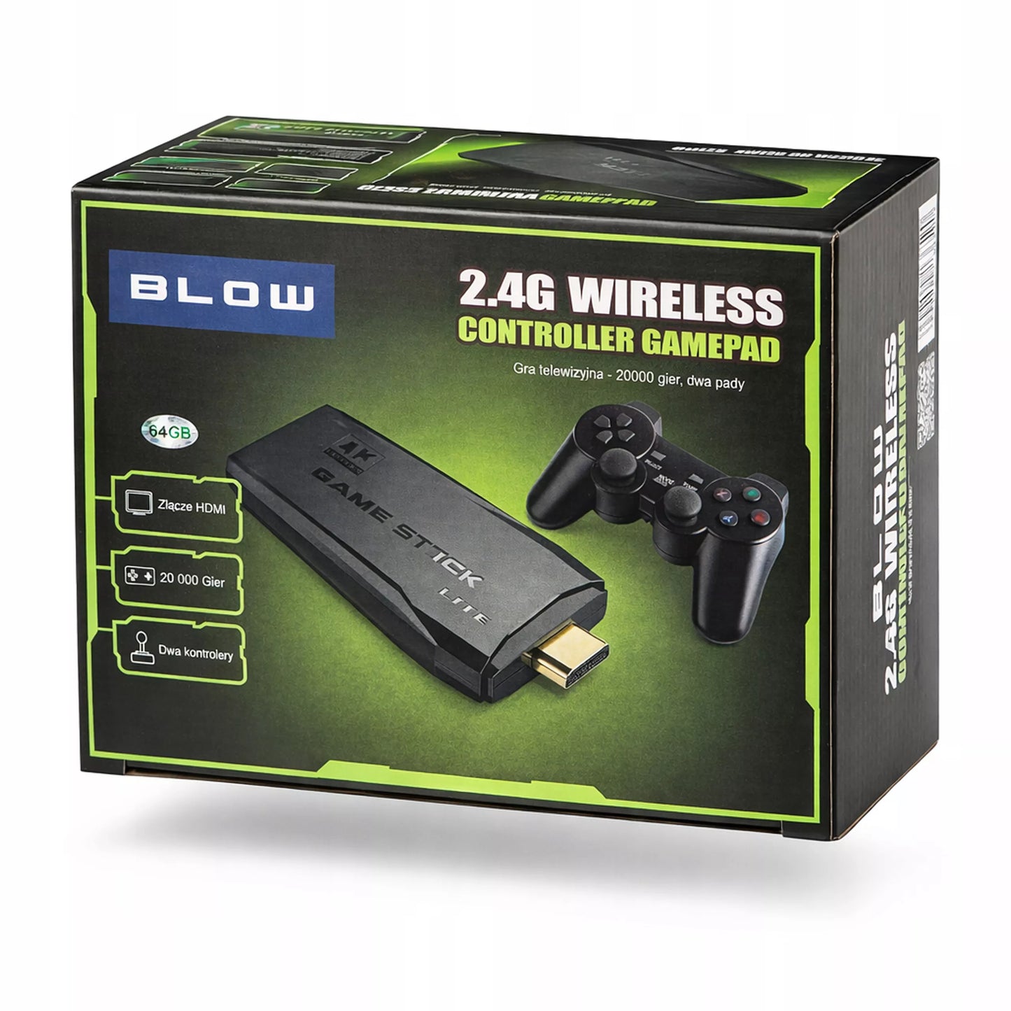 TV žaidimų konsolė MINI RETRO HDMI belaidė 2xPAD 22073 žaidimai