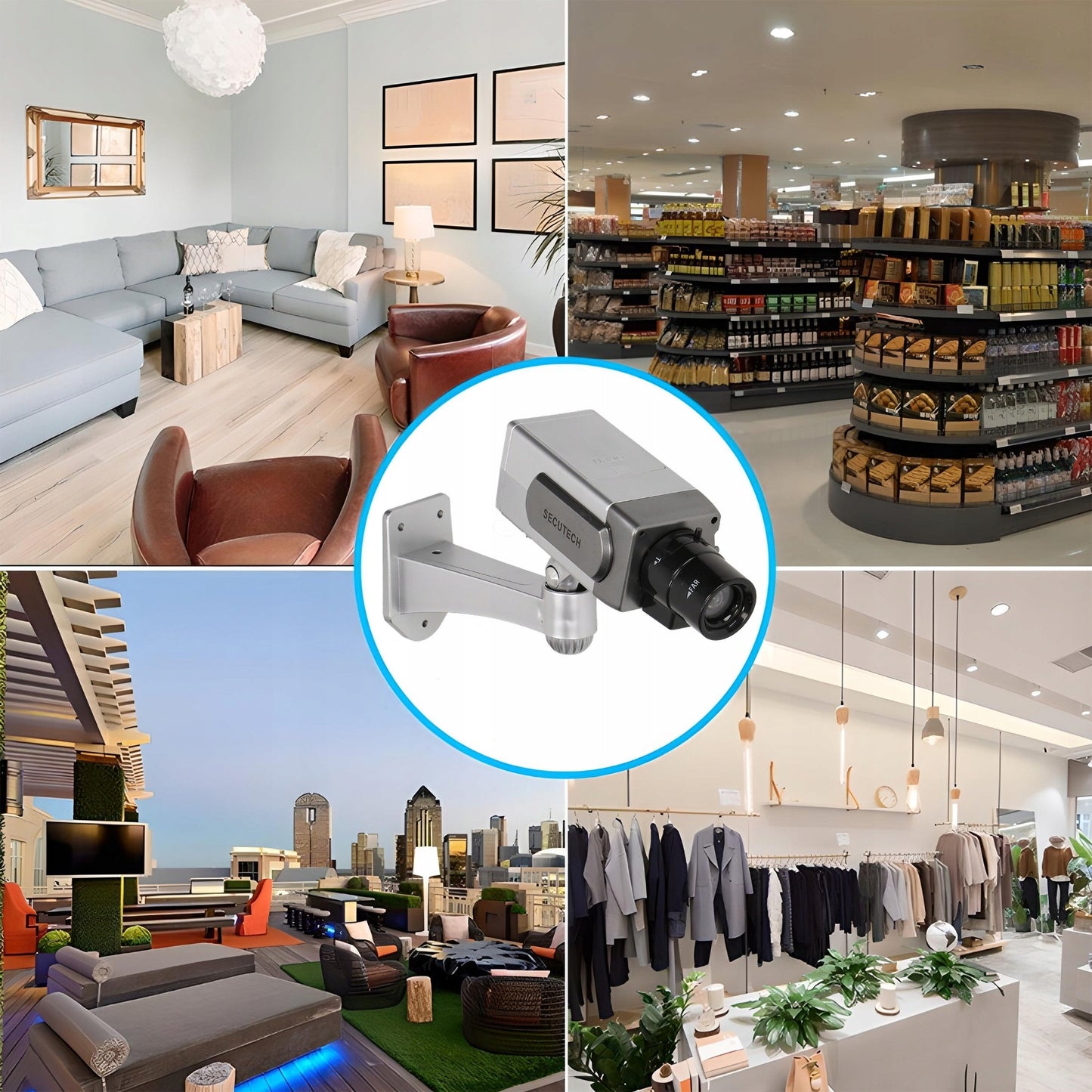 Lauko kameros imitacija su LED, LED XXL