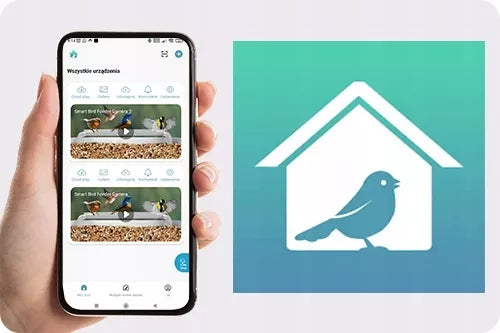 PAUKŠČIŲ LESYKLA SU WIFI ir HD KAMERA, paukščių atpažinimas, atsparus vandeniui