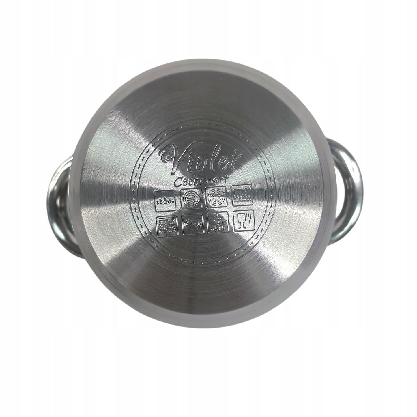 VIOLET NERŪDUIJANČIO PLIENO PUODŲ RINKINYS, Ø14/16/18/20/22/24cm, plienas