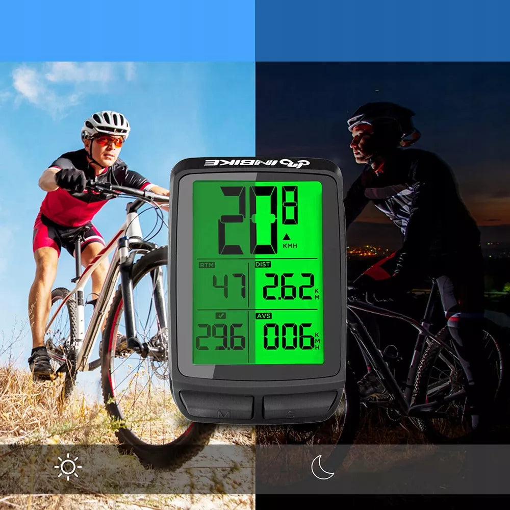 Bezprzewodowy komputer rowerowy z wyświetlaczem LCD, licznik rowerowy, prędkościomierz