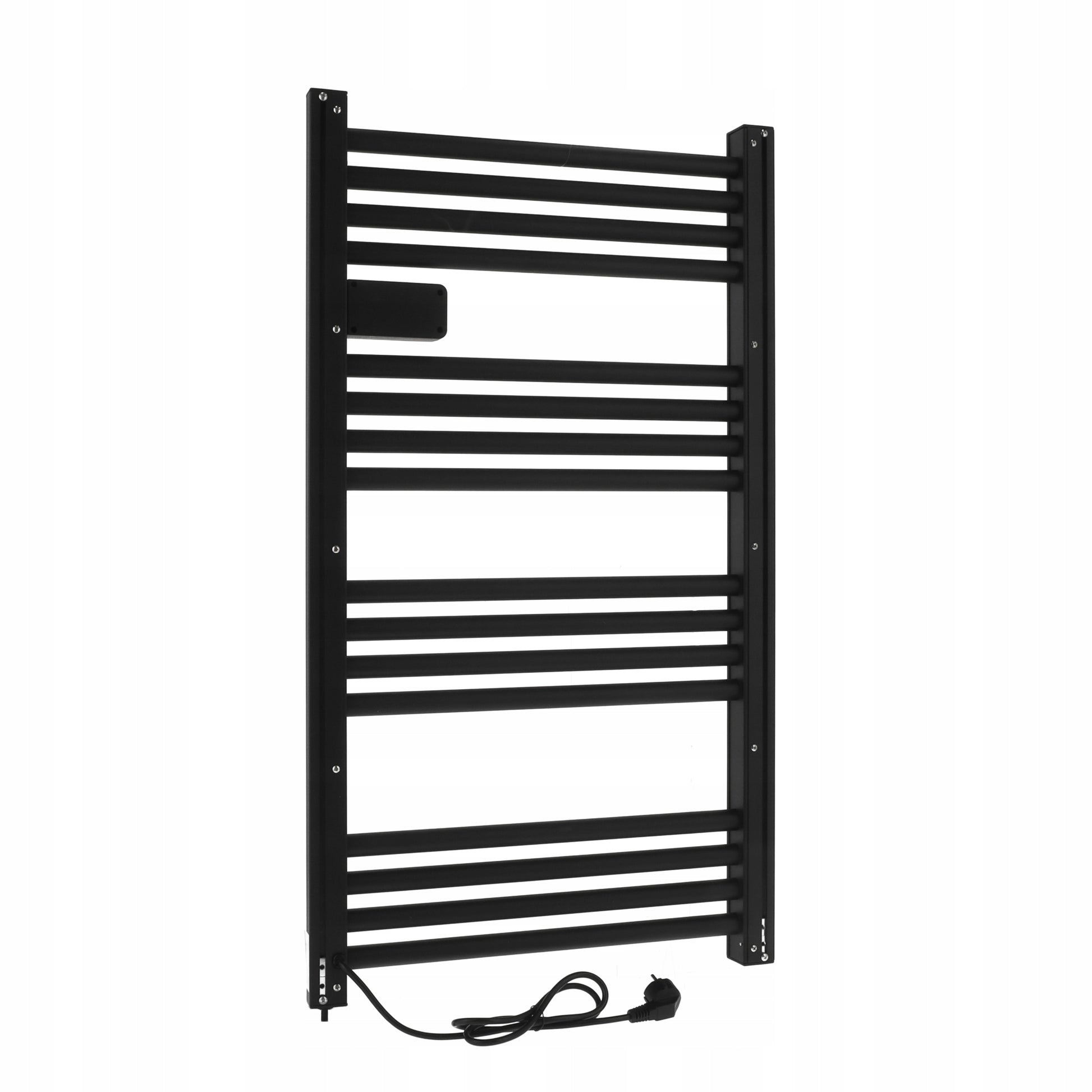 ELEKTRINIS VONIOS GYVATUKAS radiatorius programuojamas termostatas JUODAS 500W