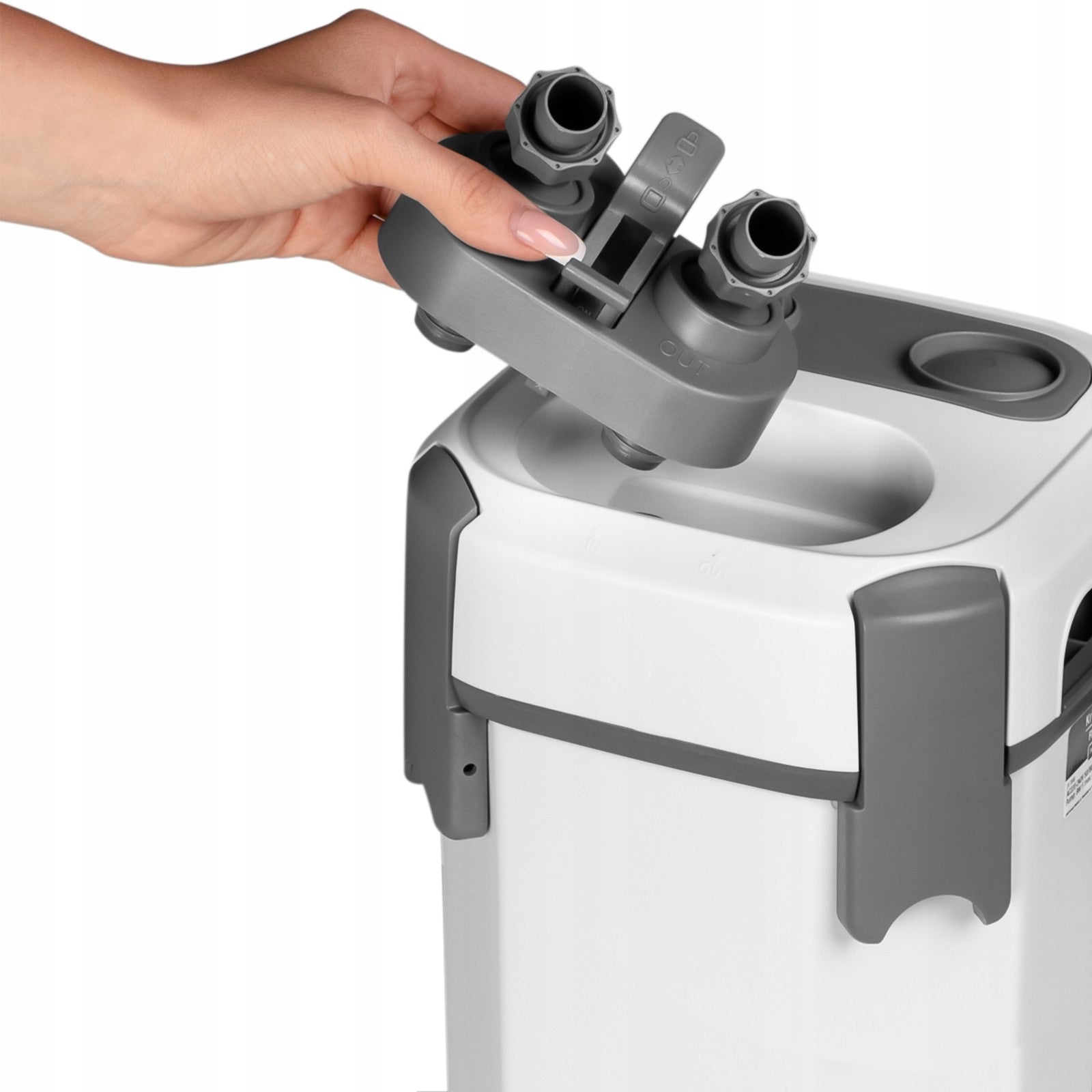 KUBELINIO FILTRAS 1000L/H IKI 250L Galingas Tylus PILNAS KOMPLEKTAS 12W