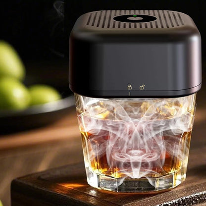 ELEKTRINĖ WHISKY SMOKER RŪKYMO RINKINYS SU GĖRIMŲ ĮRANKIAIS 6 SKONIAI