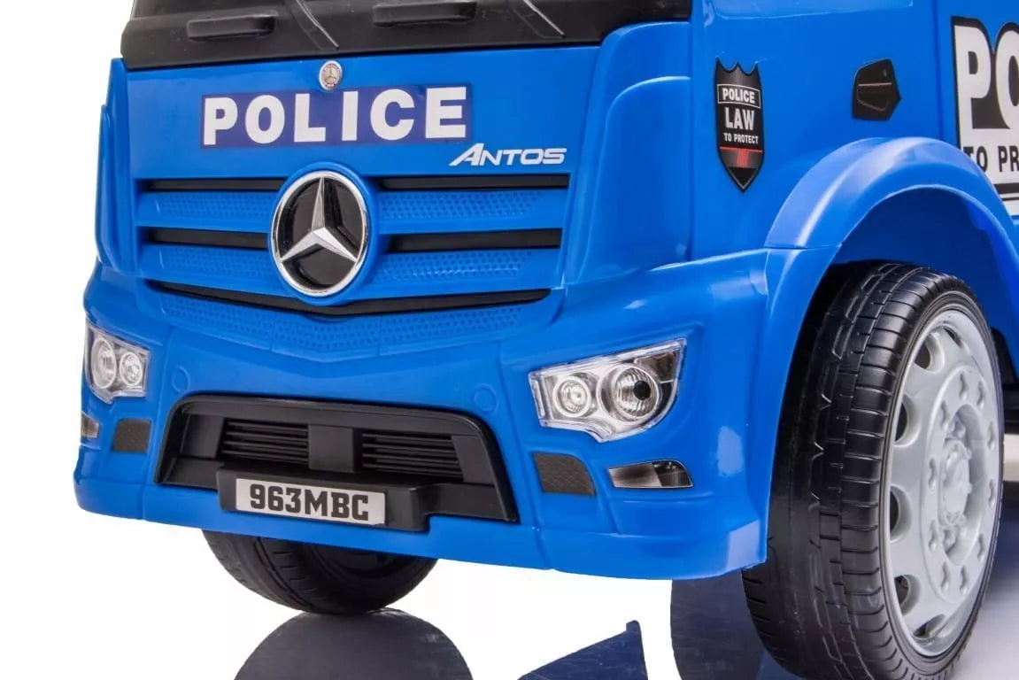 Vaikiškas policijos automobilis stumdukas vaikštynė Mercedes Antos berniukui