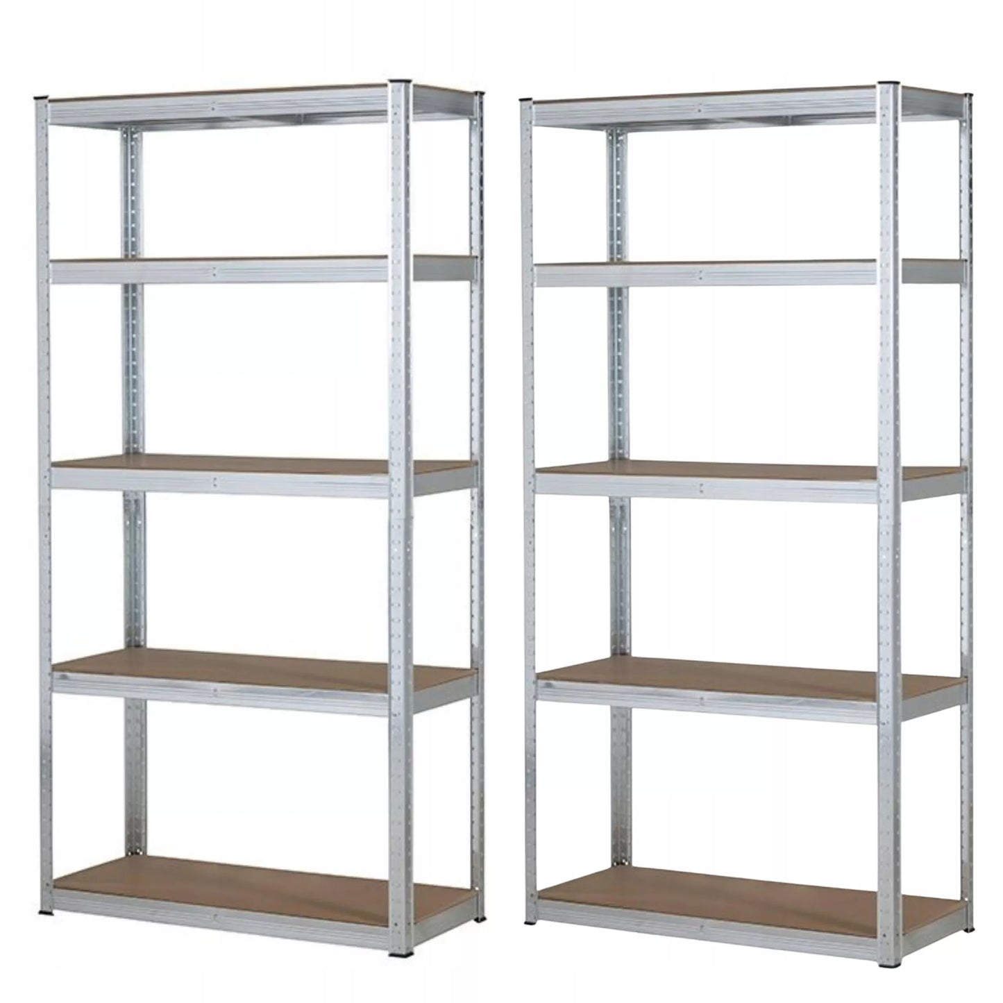 2 vnt. Metalinė sandėliavimo lentyna biurui, garažui 5 lentynos 180x90x40 875kg