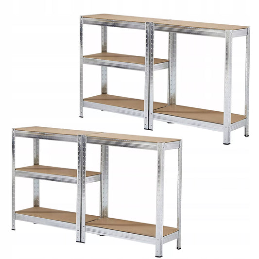 2 vnt. Metalinė sandėliavimo lentyna biurui, garažui 5 lentynos 180x90x40 875kg