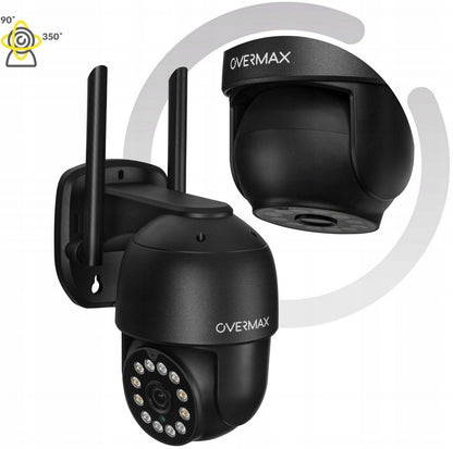 2x Lauko Pasukama Kamera LAN 12 LED Diodų IP66 WIFI FULL HD 4x Zoom 25s