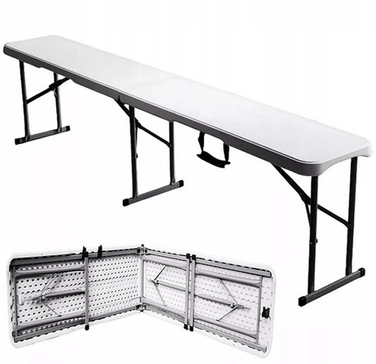 2x STOVĖJIMAS KETRINGOVAS SODININKŲ BANKETINIS SULANKSTOMAS NEŠIOJAMAS 180 cm STABILUS