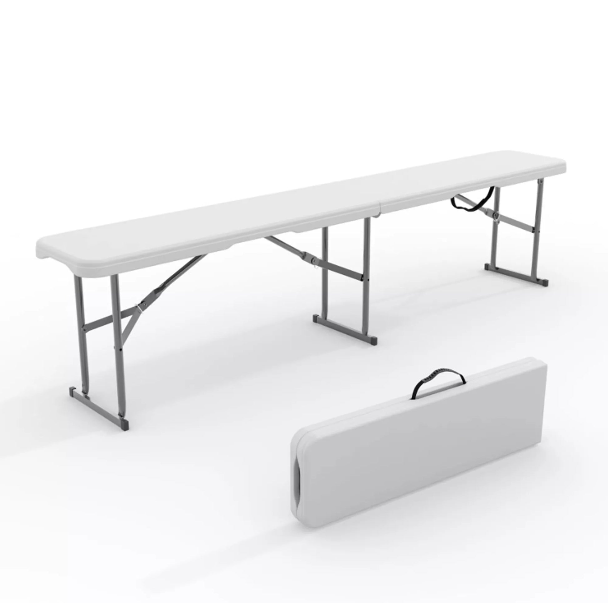 2x STOVĖJIMAS KETRINGOVAS SODININKŲ BANKETINIS SULANKSTOMAS NEŠIOJAMAS 180 cm STABILUS