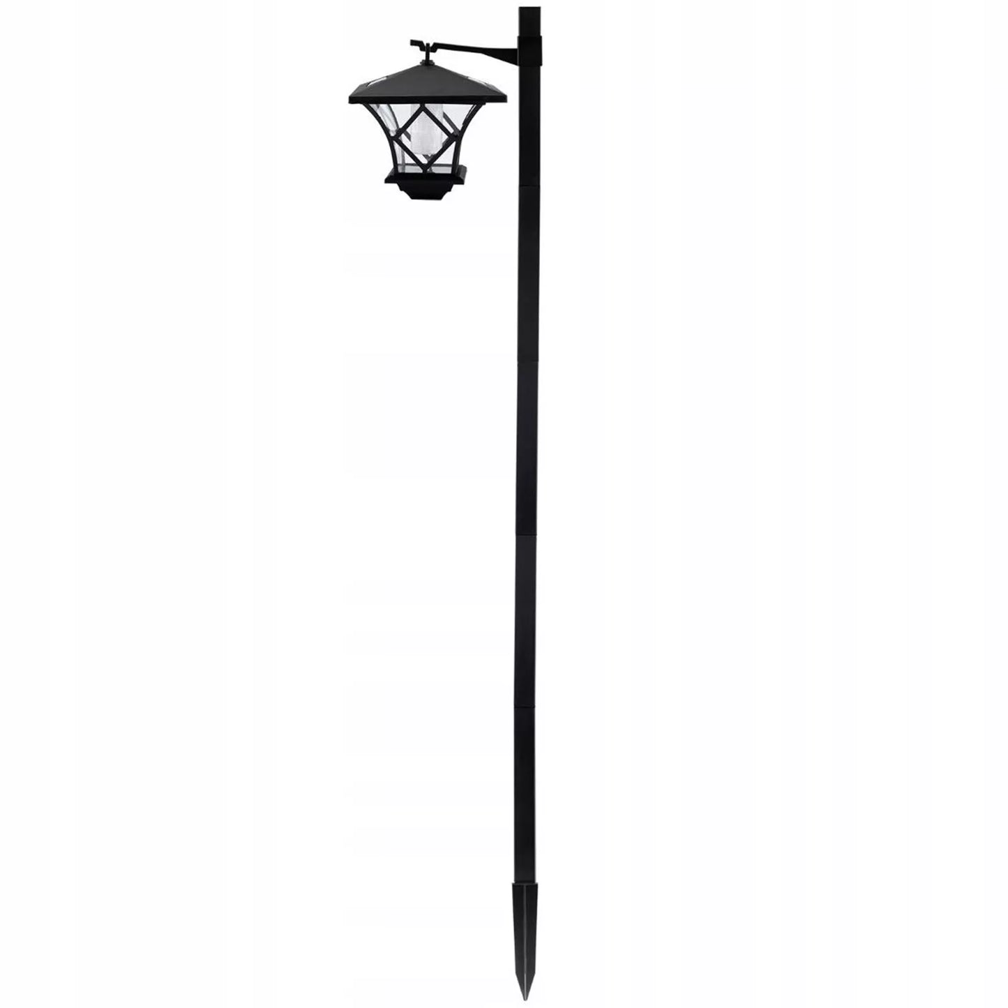 2x LED saulės sodo lempa, dekoratyvinis lauko žibintas, pastatomas, 1,5m