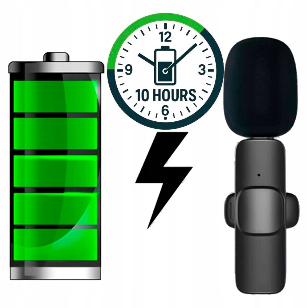 2x Bevielis segtuko tipo mikrofonas, skirtas Lightning USB-C iPhone 17 16 15 14