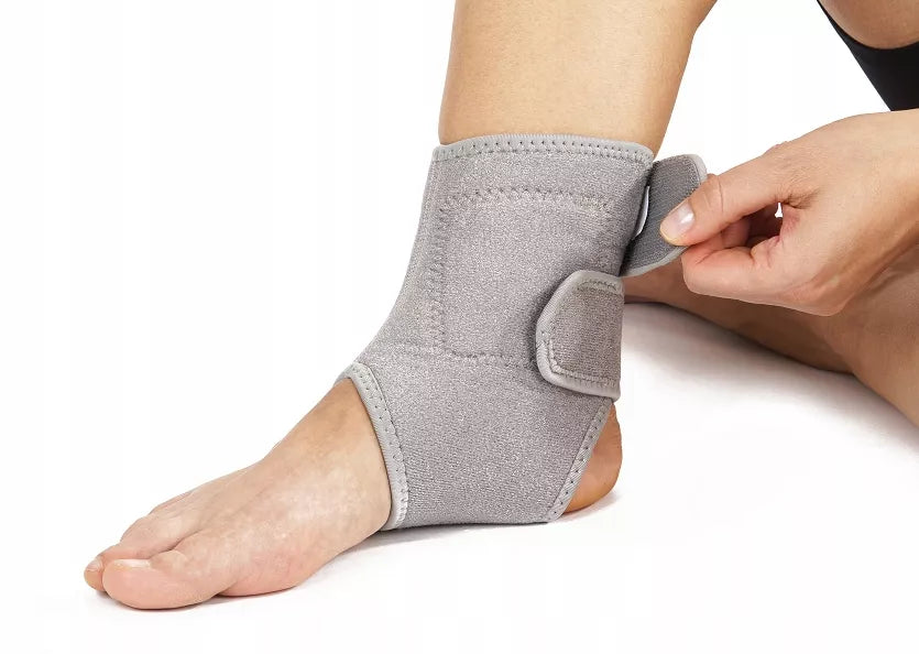 2x MAGNETYCZNA OPASKA NA KOSTKĘ ORTEZA STAWU SKOKOWEGO STABILIZATOR STOPY
