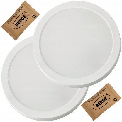 2x LED Panel Šviestuvas Lubinis Paviršinis 24W 2640lm 4000K Virtuvei