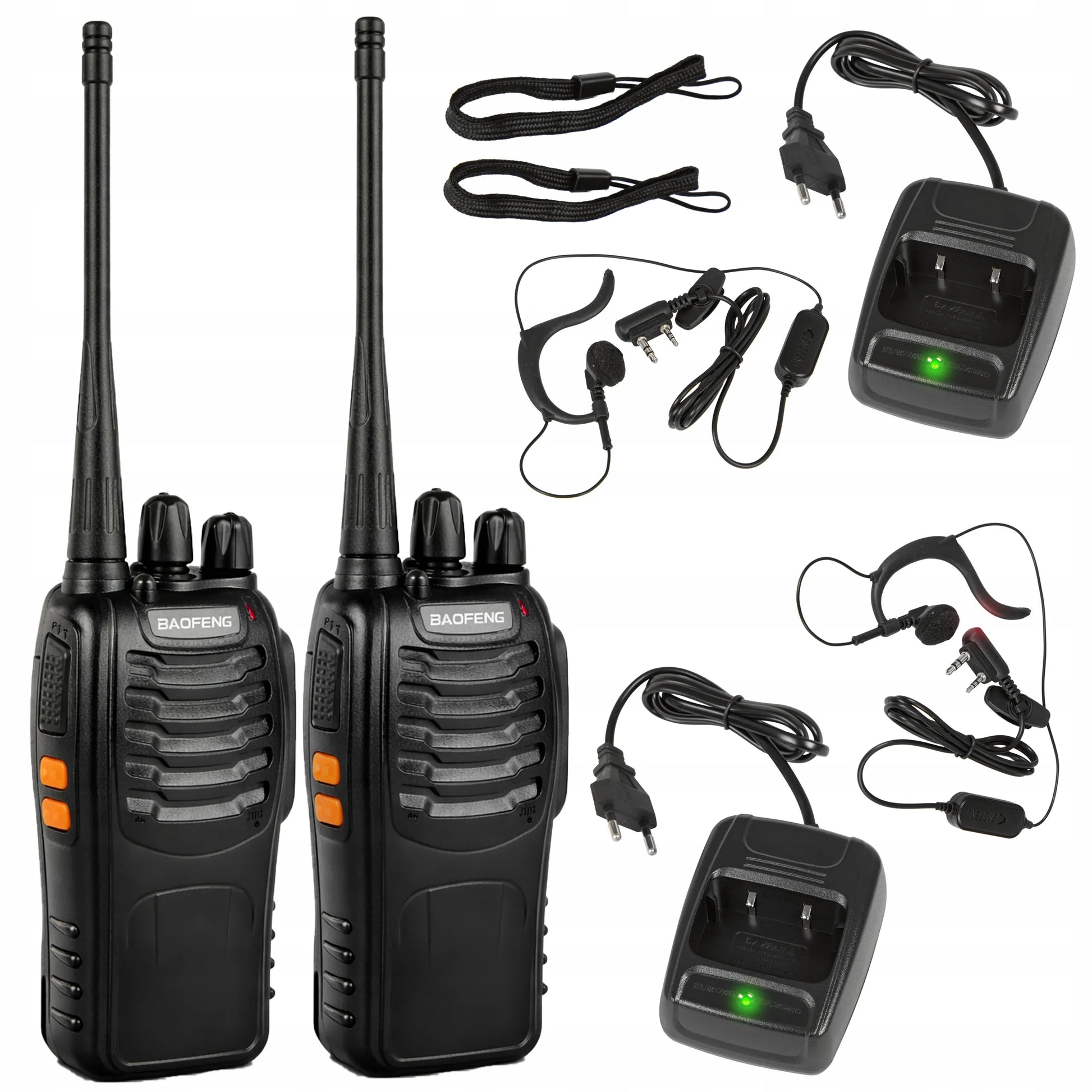 2x Baofeng BF-888S PMR racijos rinkinys, didelis veikimo nuotolis
