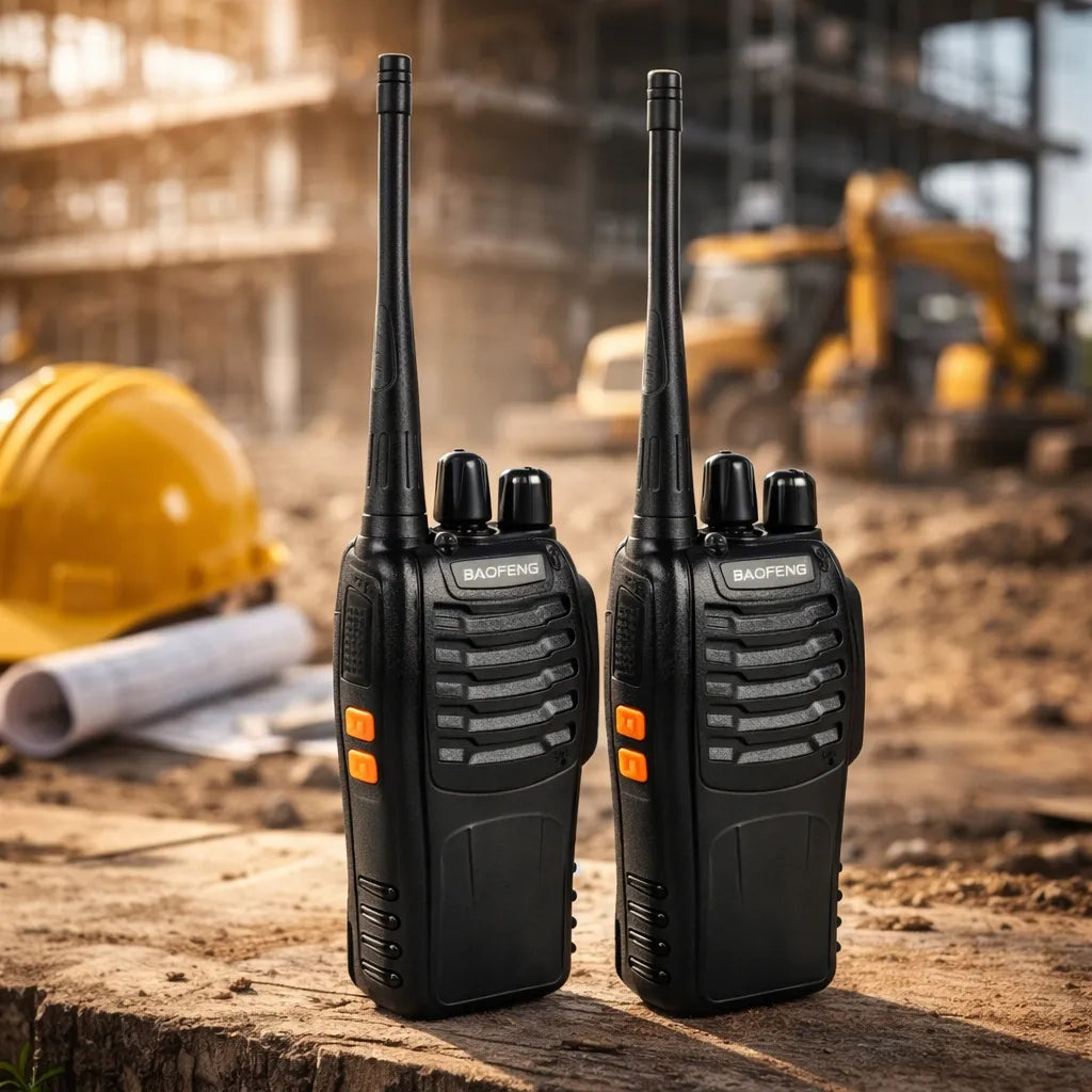 2x Baofeng BF-888S PMR racijos rinkinys, didelis veikimo nuotolis
