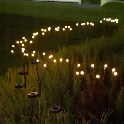 2x Masterled saulės energija maitinami sodo šviestuvai, rutulio formos, 10x LED, įsmeigiami, su jutikliu, atsparūs vandeniui