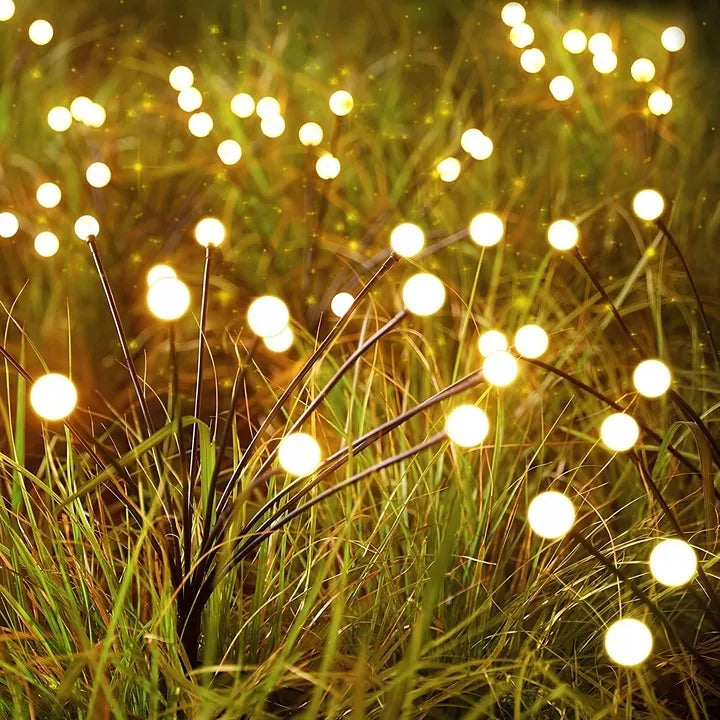 2x Masterled saulės energija maitinami sodo šviestuvai, rutulio formos, 10x LED, įsmeigiami, su jutikliu, atsparūs vandeniui