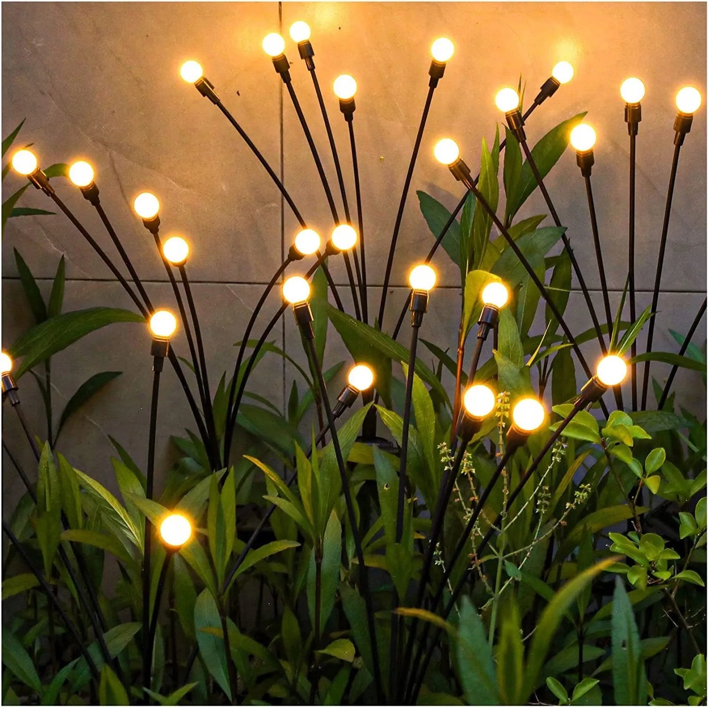 2x Masterled saulės energija maitinami sodo šviestuvai, rutulio formos, 10x LED, įsmeigiami, su jutikliu, atsparūs vandeniui