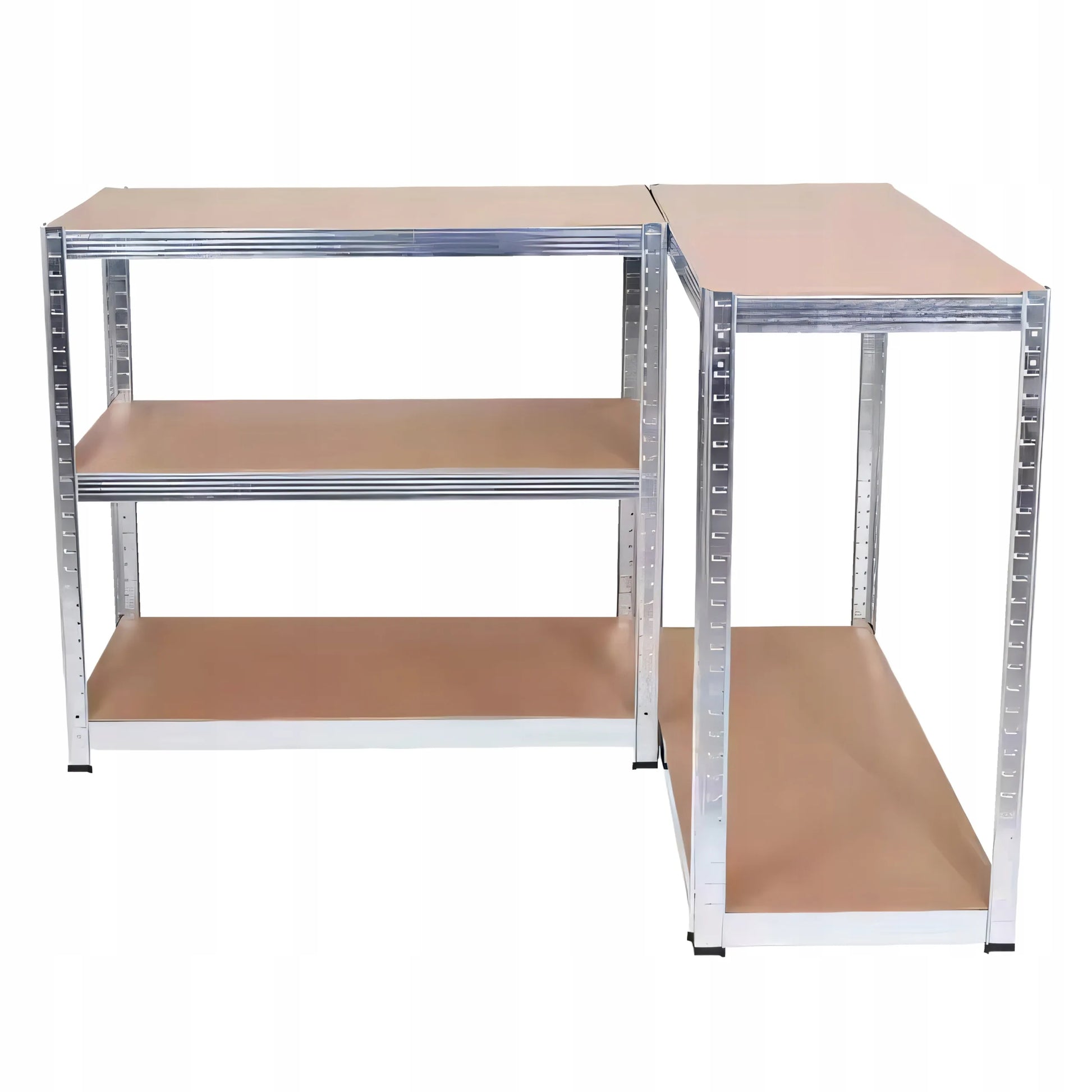 2x metalinė sandėlio lentyna 10 lentynų 180x90x40 cm 1750 kg garažui, montuojama be varžtų