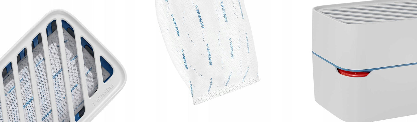 2x Wessper drėgmės surinkėjas oro sausintuvas su plūde + 2x įdėklas 500g