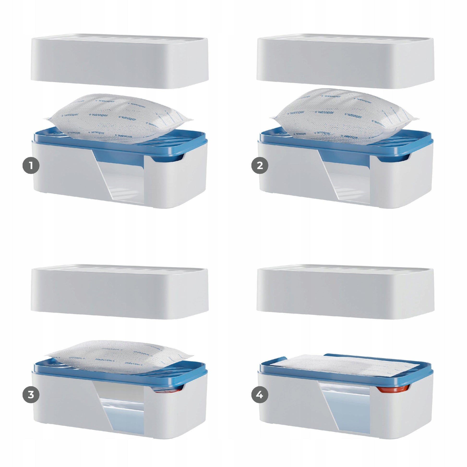 2x Wessper drėgmės surinkėjas oro sausintuvas su plūde + 2x įdėklas 500g