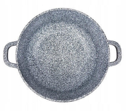 3 dalių marmurinių puodų rinkinys 20 / 24 / 28 cm, tinka indukcinėms ir dujinėms viryklėms