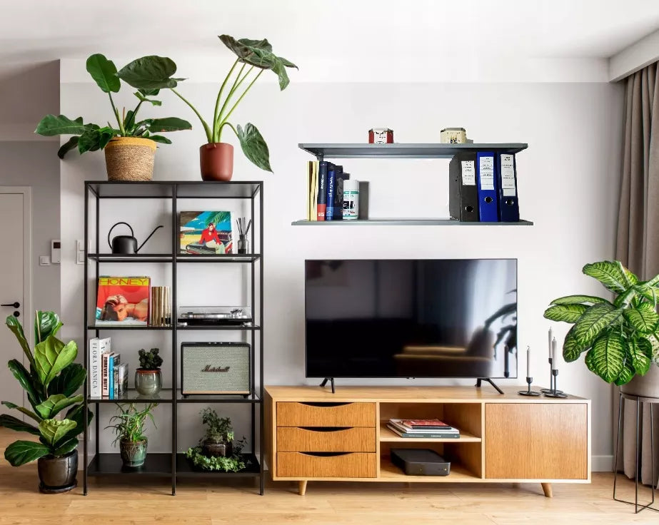 Metalinė sieninė lentyna 95 cm dviguba PG2S dirbtuvėms, loftui, garažui