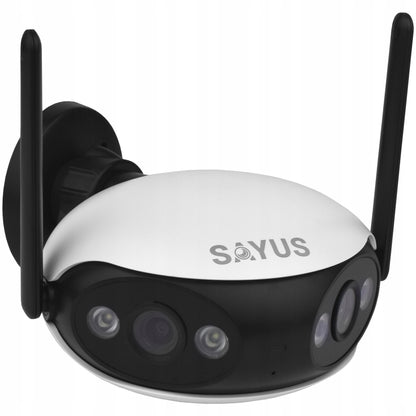 Lauko kamera 4MPx IP Wi-Fi, plačia kampo, panoraminė 165°, dviejų objektyvų