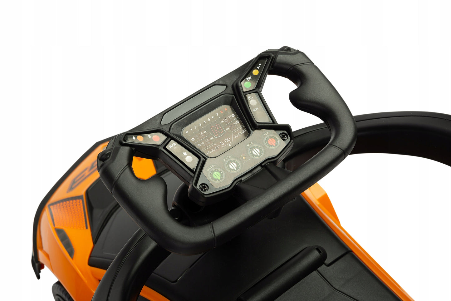 Vaikiškas paspiriamas automobilis su rankena LAMBORGHINI 3in1, žaislinis automobilis, sėdynė iš ekoodos