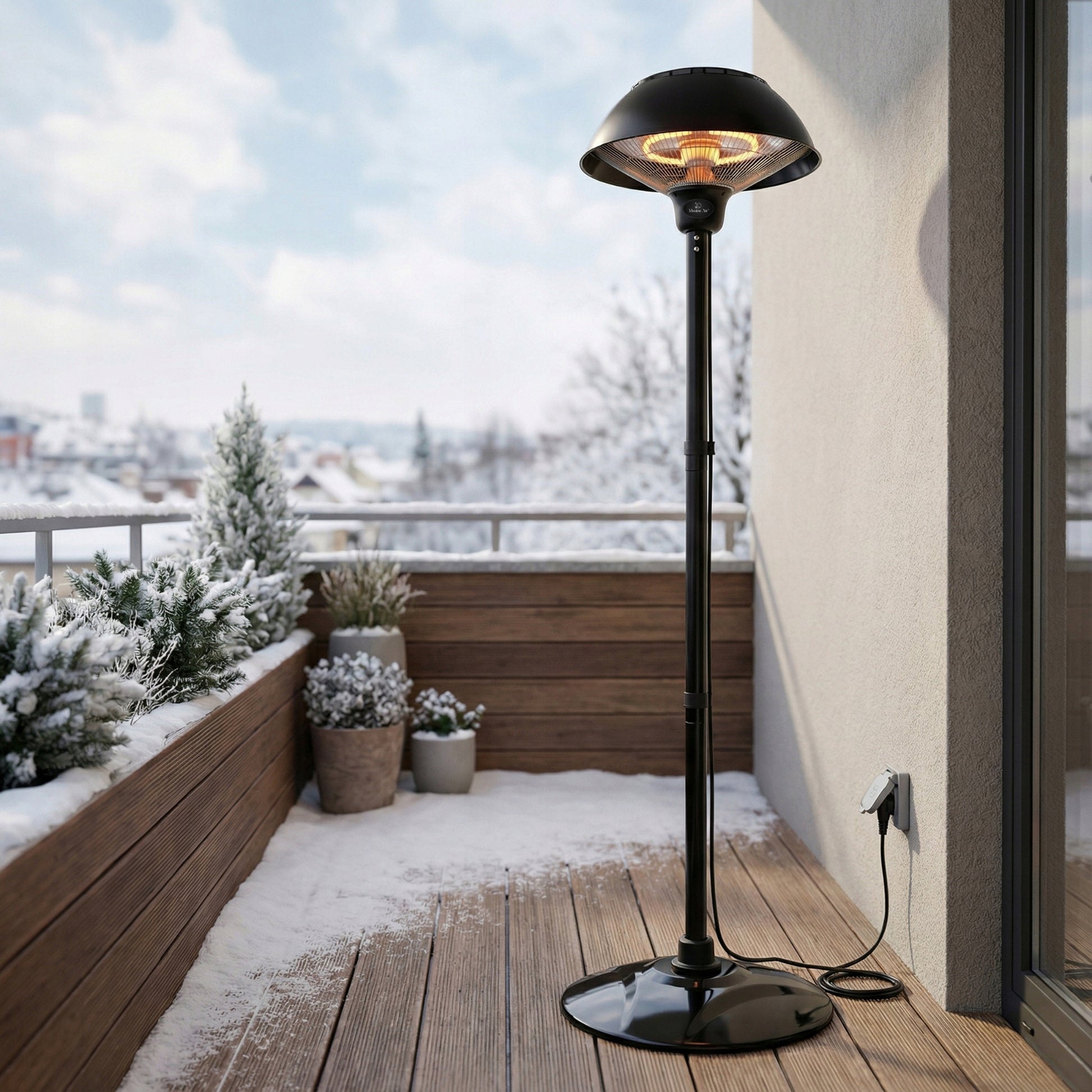 IR TERASINIS ŠILDYTUVAS 1500W šildymo lempa ŠILDYTUvas STOVINTIS