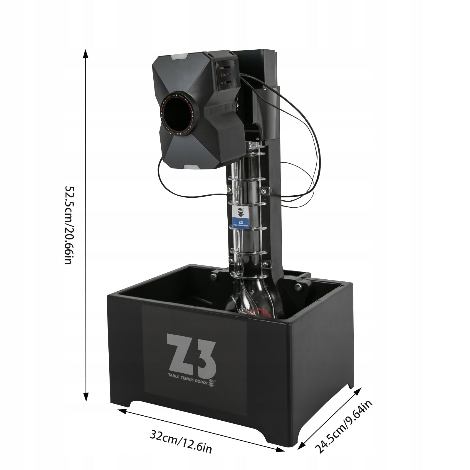 35–90 per minutę Automatinis stalo teniso kamuoliukų tiektuvas 100 kamuoliukų talpos