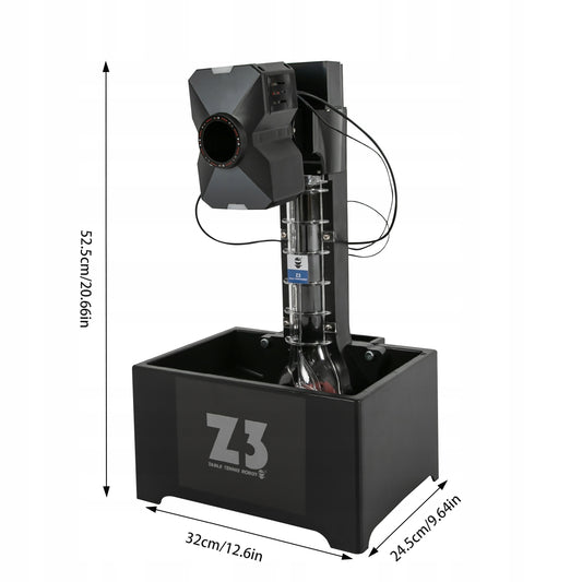 35–90 per minutę Automatinis stalo teniso kamuoliukų tiektuvas 100 kamuoliukų talpos