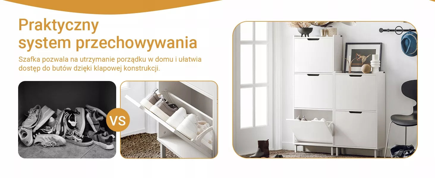 Sobuy Batų spintelė drabužinė lentyna organizatorius prieškambariui FSR151-H-W