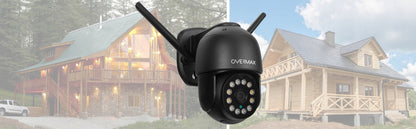 2x Lauko Pasukama Kamera LAN 12 LED Diodų IP66 WIFI FULL HD 4x Zoom 25s