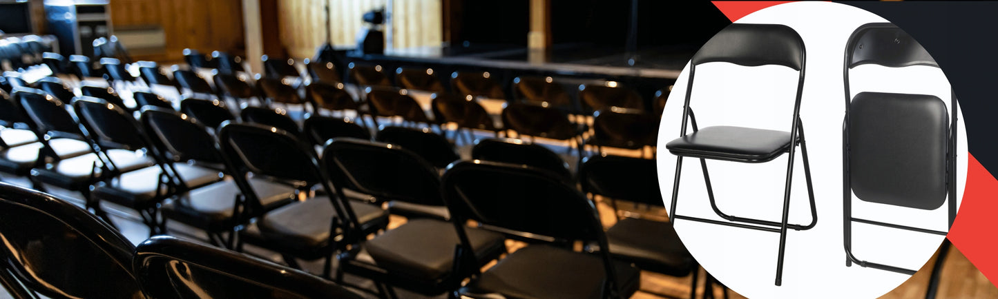 SUDĖJAMAS SULANKSTOMAS SODO, KETERINGO, BIURO KĖDĖ, JUODA, rinkinys x4