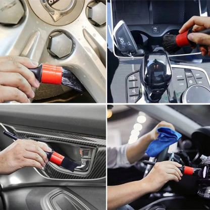 39 dalių automobilių valymo detalių rinkinys, šepetėliai ir kempinės