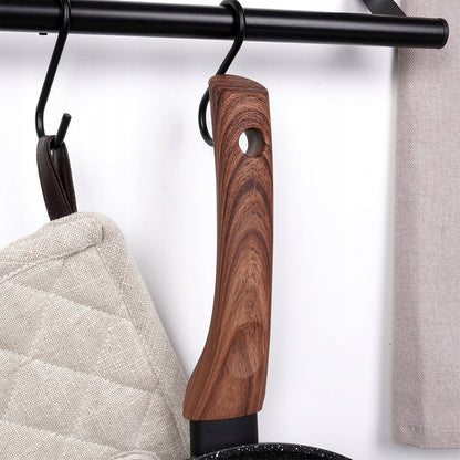 3x GRANITINĖ keptuvė keptuvės komplektas 20 24 28 cm + keptuvė kiaušiniams