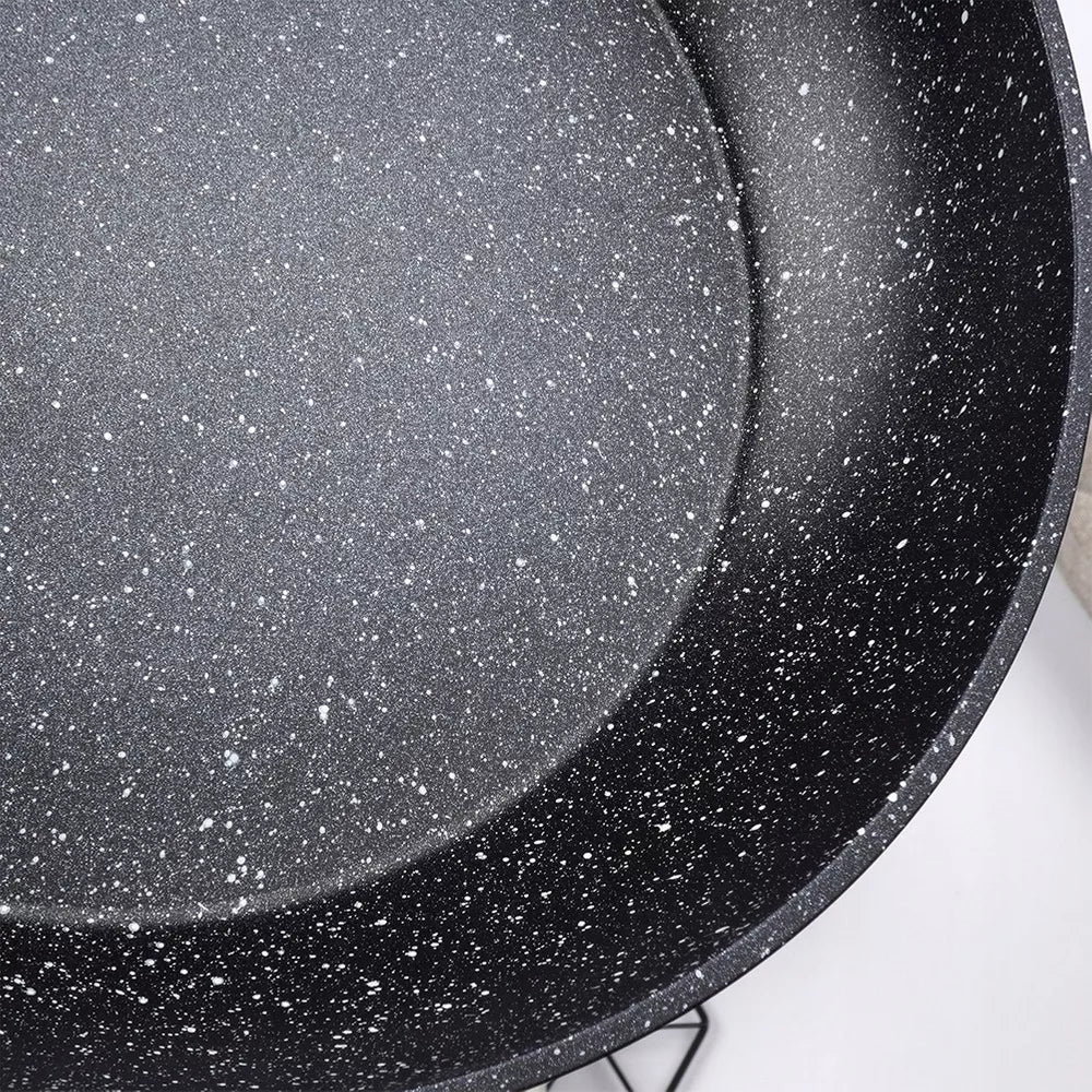 3x GRANITINĖS keptuvės troškiniams kepti ant dujų ir indukcinių viryklių 20 24 28 cm
