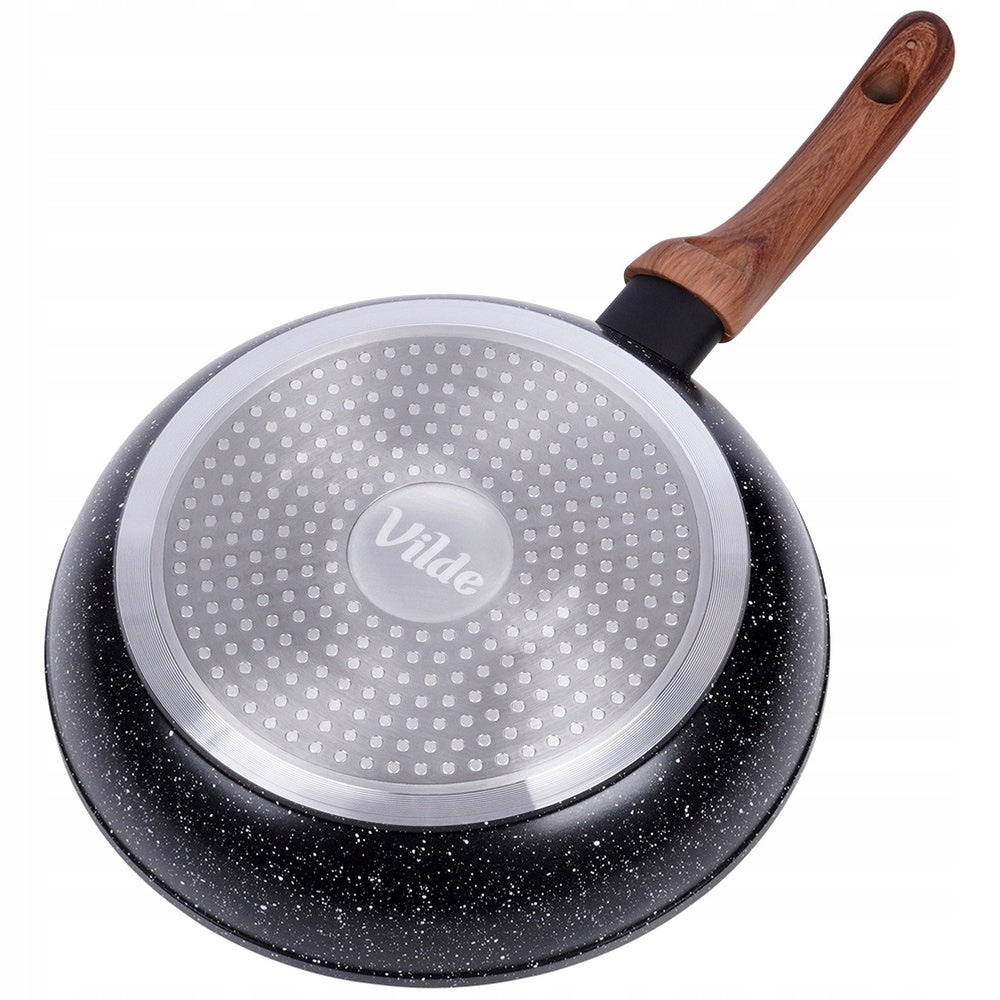 3x GRANITINĖS keptuvės troškiniams kepti ant dujų ir indukcinių viryklių 20 24 28 cm