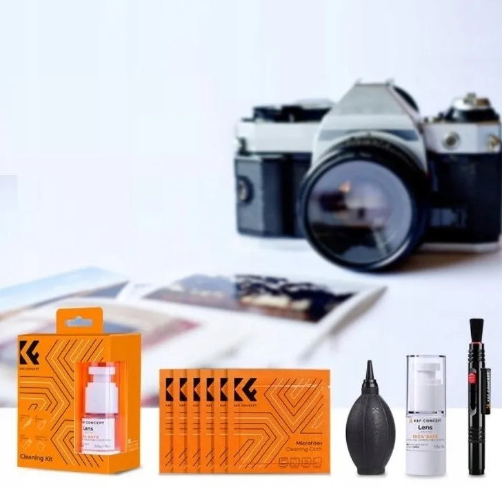 4-in-1 optikos, matricos ir fotoaparato objektyvų valymo rinkinys K&F