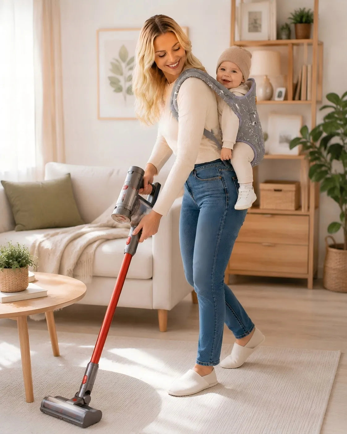 4 viename ergonomiška reguliuojama kūdikio nešioklė su peties diržu, iki 20 kg
