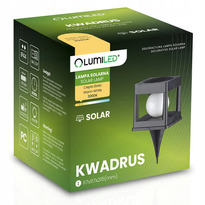 4 vnt. „Lumiled“ LED saulės energija veikiančios sodo tvoros stulpų šviestuvai
